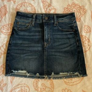American eagle jean skirt